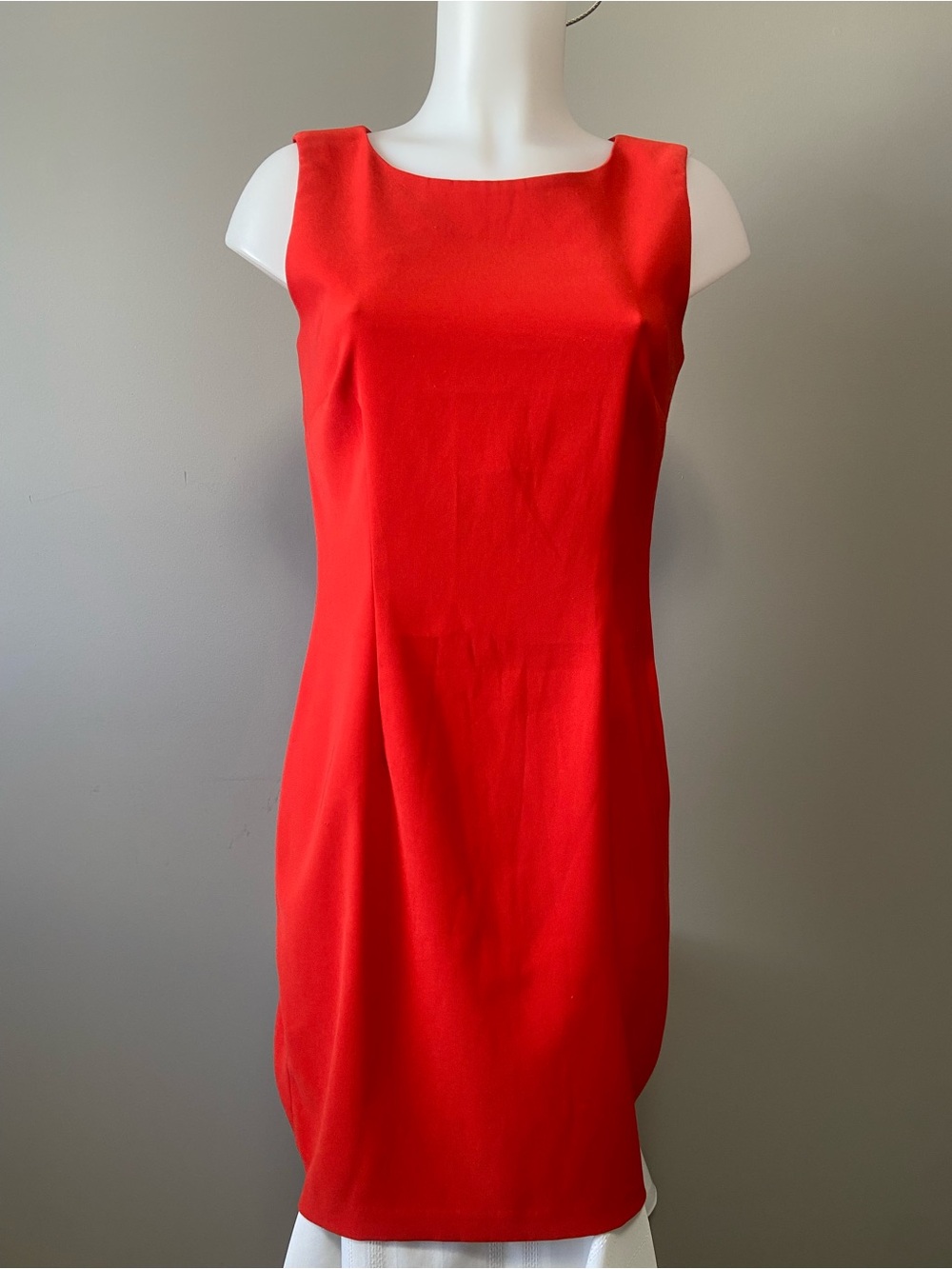 Mario Serrani Bold Red Sleeveless Sheath Dress